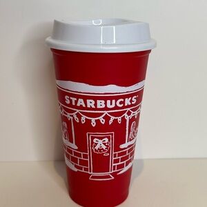 NEW Starbucks Reusable Red Cup 2025 Holiday Christmas Collection 16 oz